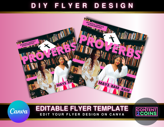 DIY Christian Book Read Template, Content for Instagram, Christian Book Read Flyer, Instagram Flyer, Social Media Branding, Canva Template